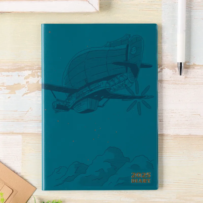 Schedule Diaries And Calendars*Maison Ghibli 2025 Diary Tiger Moth - Castle in the Sky