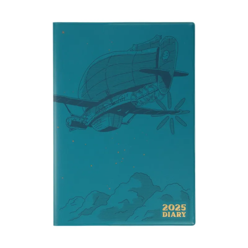 Schedule Diaries And Calendars*Maison Ghibli 2025 Diary Tiger Moth - Castle in the Sky
