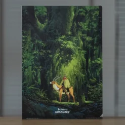 Storage*Maison Ghibli A4 size Clear Folder Ashitaka in the woods - Princess Mononoke