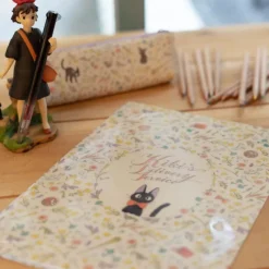 Storage*Maison Ghibli A4 size Clear with 3 flaps Flowers - Kiki’s Delivery Service