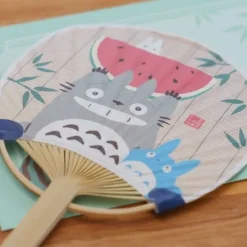 Accessories*Maison Ghibli Bamboo Fan & Letter Set Totoro with Watermelon - My Neighbor Totoro