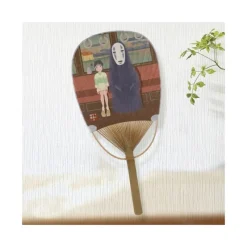 Accessories*Maison Ghibli Bamboo Fan Chihiro & No Face on the train - Spirited Away