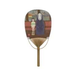 Accessories*Maison Ghibli Bamboo Fan Chihiro & No Face on the train - Spirited Away
