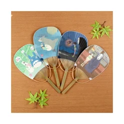 Accessories*Maison Ghibli Bamboo Fan Chihiro & No Face on the train - Spirited Away