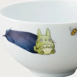 Kitchenware*Maison Ghibli Bowl 13cm Totoro Eggplant and flower - My Neighbor Totoro