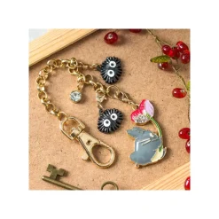 Straps*Maison Ghibli Charm Chain Big Totoro & Flower - My Neighbor Totoro