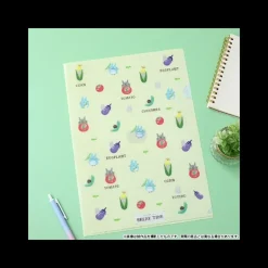 Storage*Maison Ghibli Clear File A4 Break Time Vegetables - My Neighbor Totoro