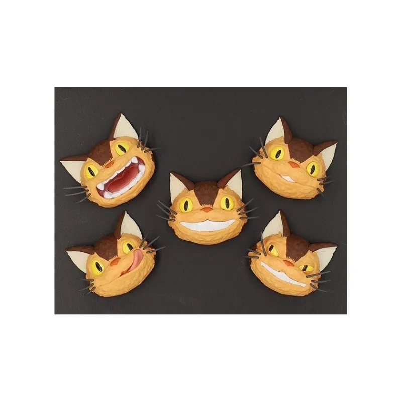 Magnets*Maison Ghibli Collection Catbus faces Assorted 6 Magnets - My neighbor Totoro