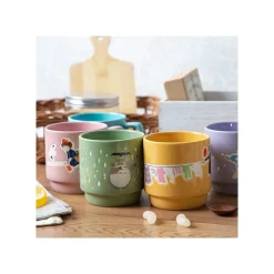 Kitchenware*Maison Ghibli Coloful embossed mug Kiki Chihiro & Haku - Spirited Away
