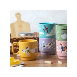 Kitchenware*Maison Ghibli Coloful embossed mug Totoro Holding Umbrella - My Neighbor Totoro