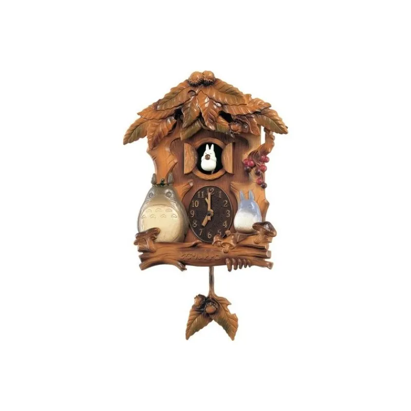 Décoration*Maison Ghibli Cuckoo Clock Wooden Leaves - My Neighbor Totoro