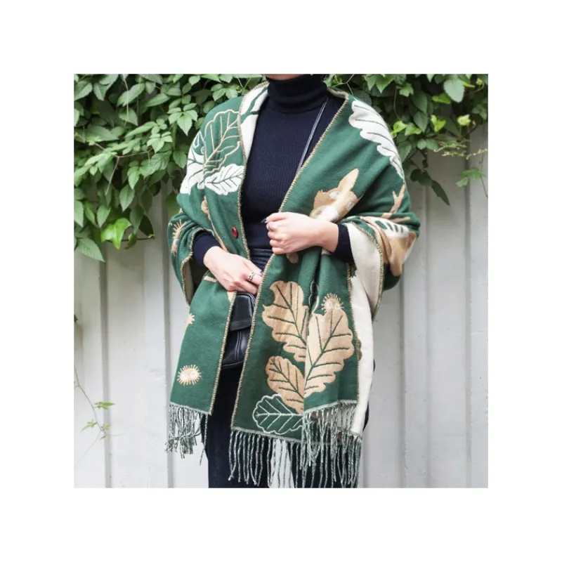 Outfits*Maison Ghibli Dark Green Stole Oak leaves - My Neighbor Totoro