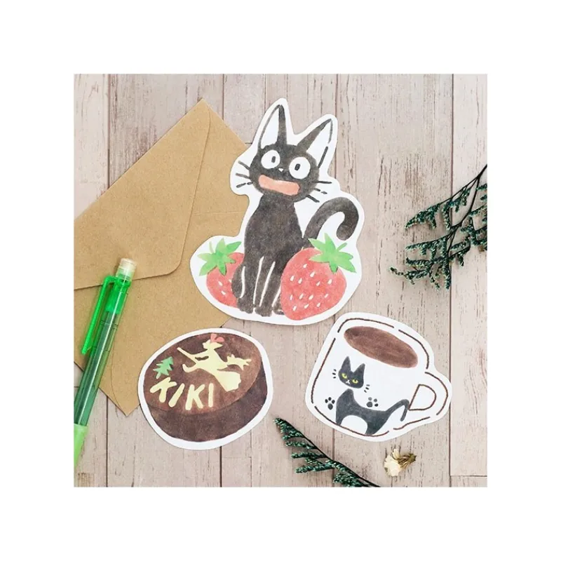 Postcards And Letter Papers*Maison Ghibli Die-Cut Mini Letterset Kiriko Café - Kiki's Delivery Service