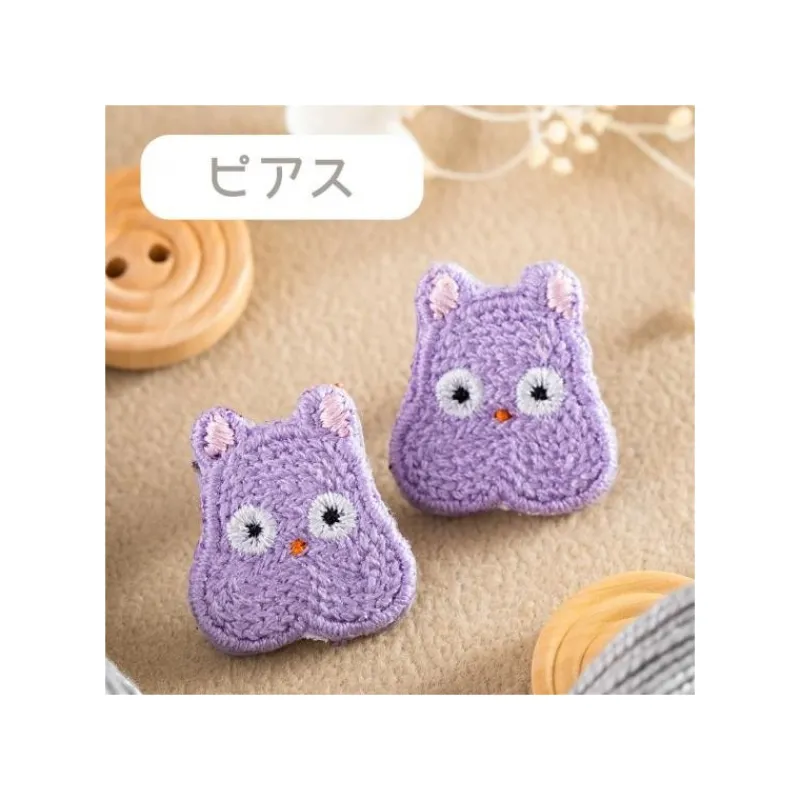 Jewellery*Maison Ghibli Earrings Embroidery serie Boh mouse - Sprited Away