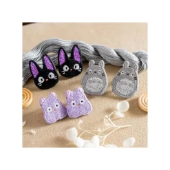 Jewellery*Maison Ghibli Earrings Embroidery serie Boh mouse - Sprited Away