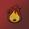 Pins*Maison Ghibli Embroidered Jewel Brooch Yellow Calcifer - Howl’s Moving Castle