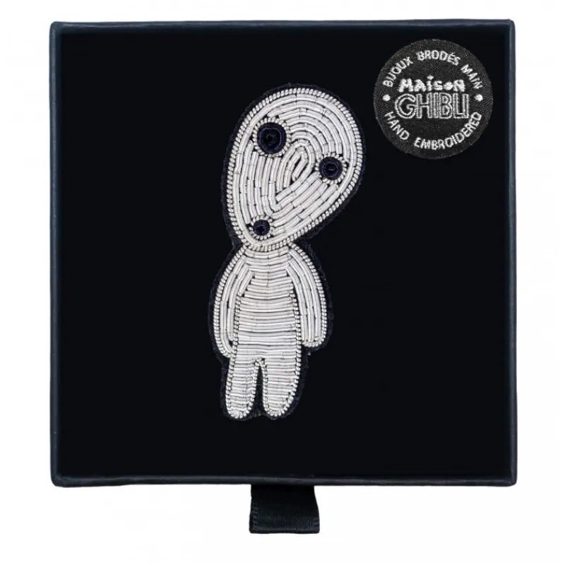 Pins*Maison Ghibli Embroidered Jewel Brooch Walking Kodama - Princess Mononoke