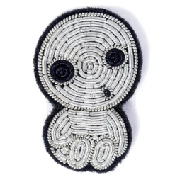 Pins*Maison Ghibli Embroidered Jewel Brooch Seated Kodama - Princess Mononoke
