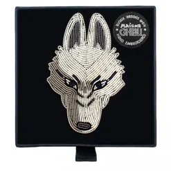 Pins*Maison Ghibli Embroidered Jewel Brooch Moro - Princess Mononoke