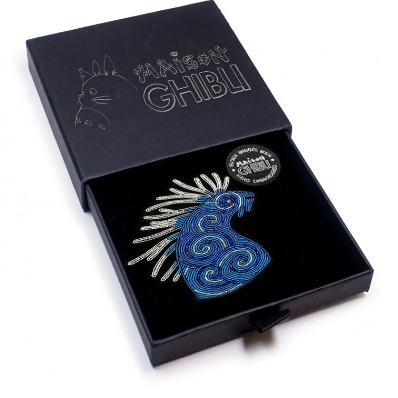 Pins*Maison Ghibli Embroidered Jewel Brooch Night Walker - Princess Mononoke
