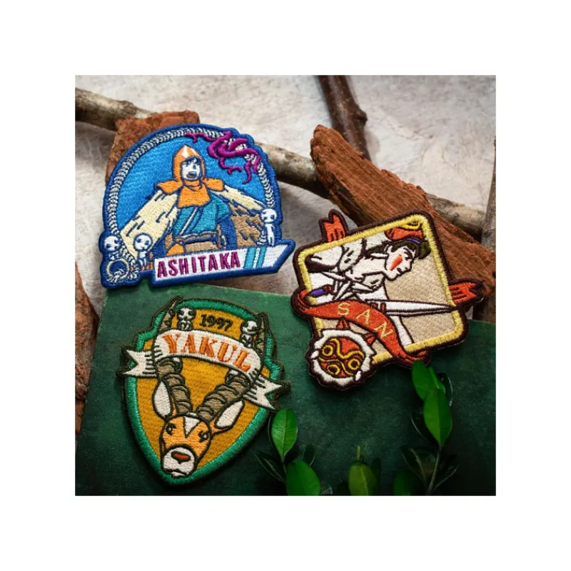 Badges*Maison Ghibli Embroidery badge sticker Yakul - Princess Mononoke