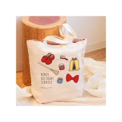 Bags*Maison Ghibli Embroidery Canvas Tote bag Kiki - Kiki's Delivery Service