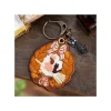 Keychains*Maison Ghibli Embroidery Keychain Wreath of bread - Kiki's Delivery Service