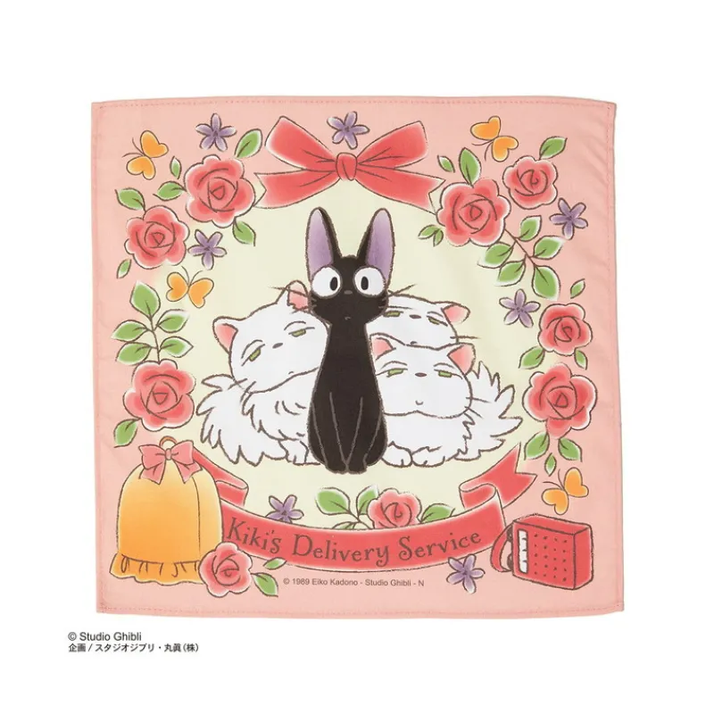 Outfits*Maison Ghibli Handkerchief Cat family 43 x 43 cm - Kiki's Delivery Service