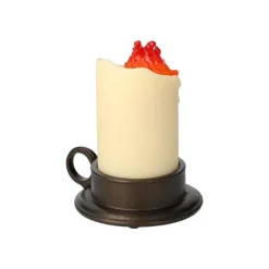 Statues*Maison Ghibli Illuminated Calcifer & candle Statue - Howl’s Moving Castle
