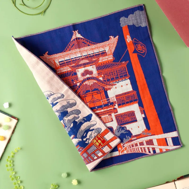 Outfits*Maison Ghibli Imabari Handkerchief Arubaya’s Palace 40x40 cm - Spirited Away