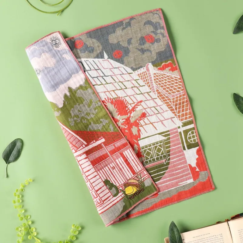 Outfits*Maison Ghibli Imabari Handkerchief Satsuki & Mei’s house 40x40 cm - My Neighbor Tot