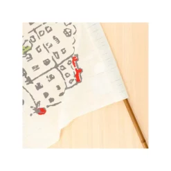 Wall Decoration*Maison Ghibli Japanese Curtain Jiji and his kids - Kiki's Delivery Service