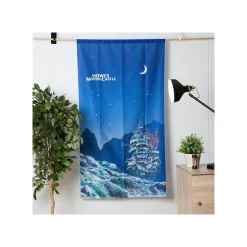 Wall Decoration*Maison Ghibli Japanese Curtain Moonlit Night - Howl's Moving Castle