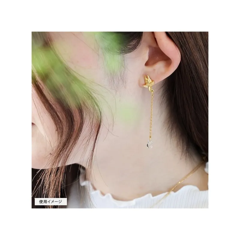 Jewellery*Maison Ghibli Jewel Earring Totoro White Drop - My Neighbor Totoro