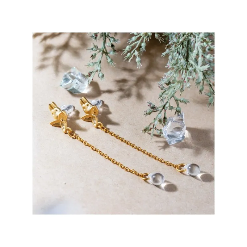 Jewellery*Maison Ghibli Jewel Earring Totoro White Drop - My Neighbor Totoro
