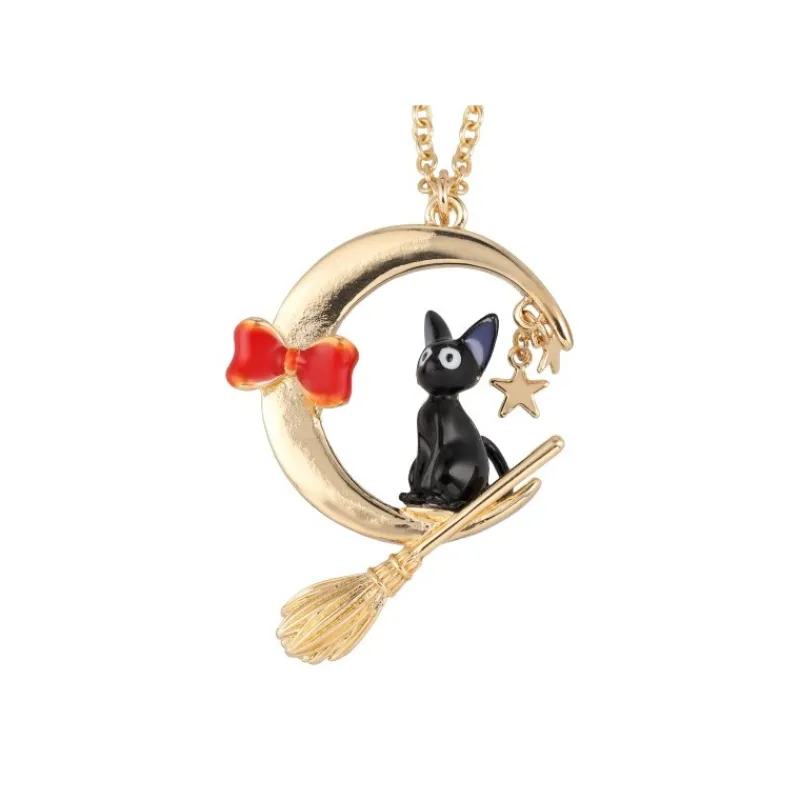 Jewellery*Maison Ghibli Jiji With Moon Necklace - Kiki's Delivery Service