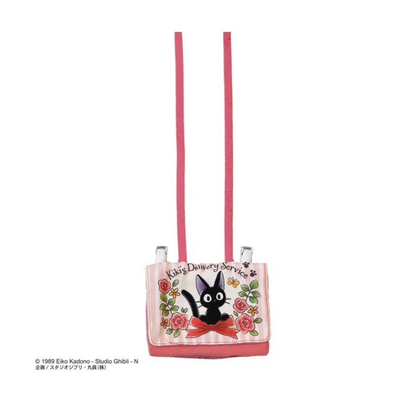 Accessories*Maison Ghibli Jiji with ribbons Pochette 11 x 14,5 x 3 cm - Kiki's Delivery Service