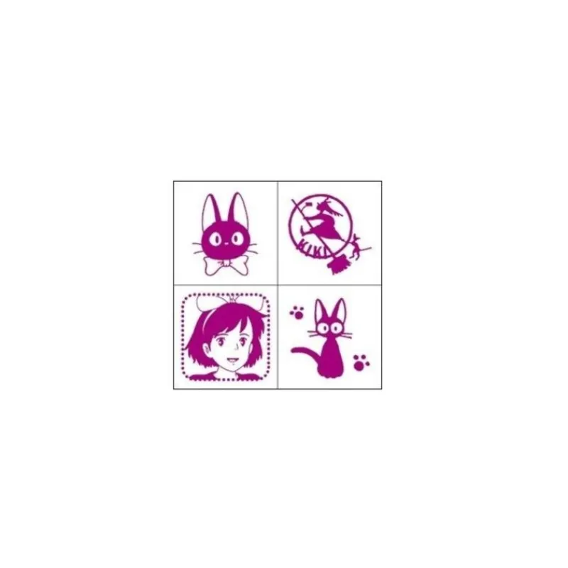 Small Equipment*Maison Ghibli Kiki Mini Stamp Set Purple - Kiki'S Delivery Service