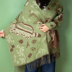 Outfits*Maison Ghibli Light Green Stole Totoro & Catbus - My Neighbor Totoro