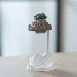 Statues*Maison Ghibli Magnetic Paper Clip Holder Flying Castle - Castle in the Sky