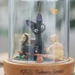 Music Boxes*Maison Ghibli Marionette Style Music Box Jiji - Kiki's Delivery Service