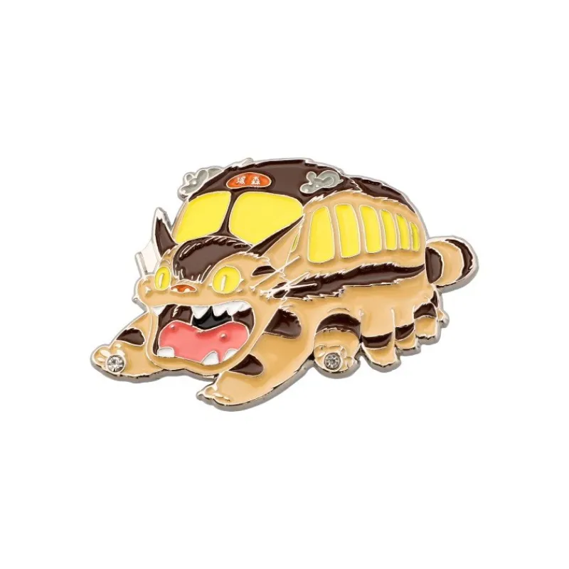 Pins*Maison Ghibli Metal Brooch Catbus - My Neighbor Tororo