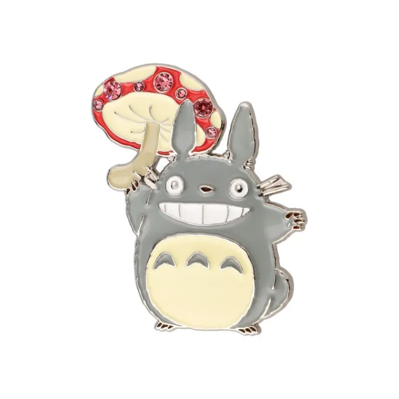 Pins*Maison Ghibli Metal Brooch Totoro Mushroom - My Neighbor Tororo