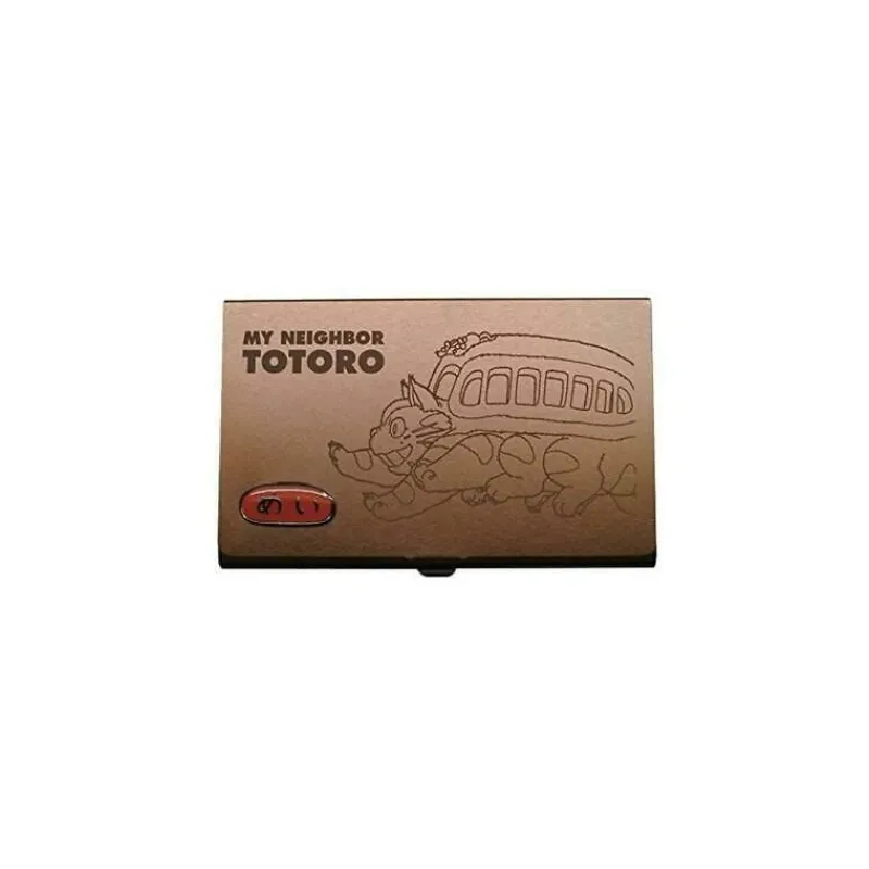 Accessories*Maison Ghibli Metal Card Case Catbus Dark Brown - My Neighbor Tororo