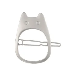 Jewellery*Maison Ghibli Metal Hair Clip White Totoro - My Neighbor Totoro