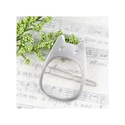 Jewellery*Maison Ghibli Metal Hair Clip White Totoro - My Neighbor Totoro