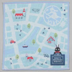 Household Linen*Maison Ghibli Mini Towel City map 25x25 cm - Kiki's Delivery Service