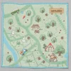 Household Linen*Maison Ghibli Mini Towel Hiking map 25x25 cm - My Neighbor Totoro