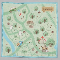 Household Linen*Maison Ghibli Mini Towel Hiking map 25x25 cm - My Neighbor Totoro