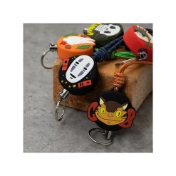 Straps*Maison Ghibli NECK STRAP WITH REEL TOTORO CAT BUS- MY NEIGHBOR TOTORO
